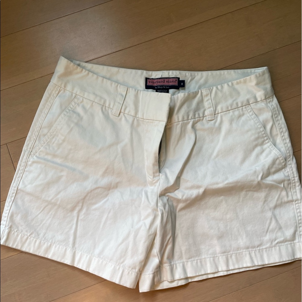 Vineyard Vines White Cotton Everyday Shorts Size 8